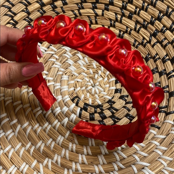 Hand Crafted Satin Beaded Headbands - Picture 5 of 6